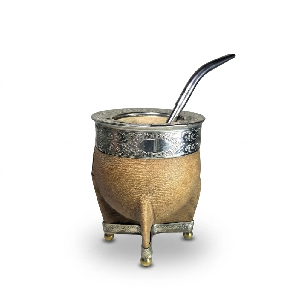 Mate Imperial Cuero Crudo Premium de Calabaza