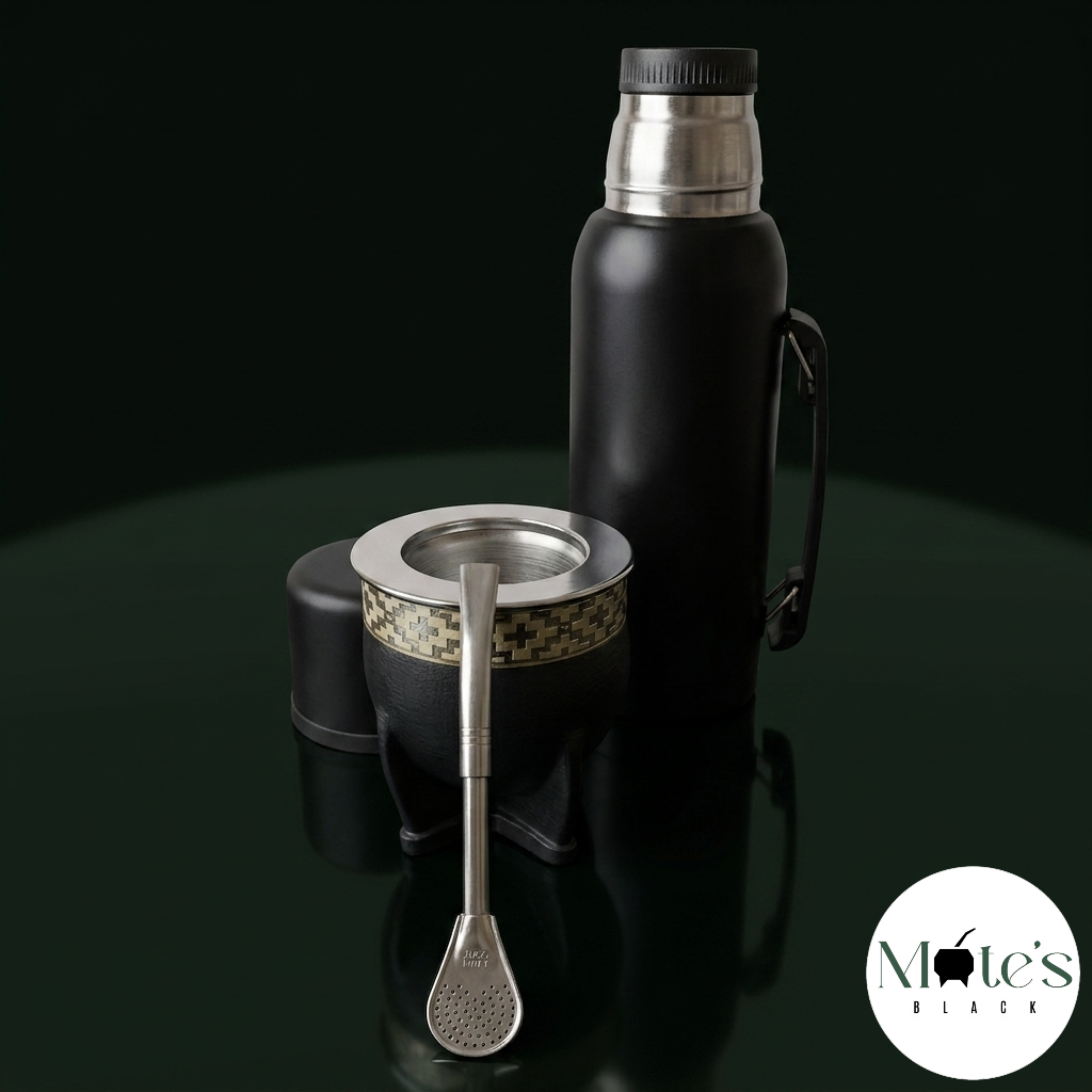 Pack Black Acero Premium + Termo de Regalo